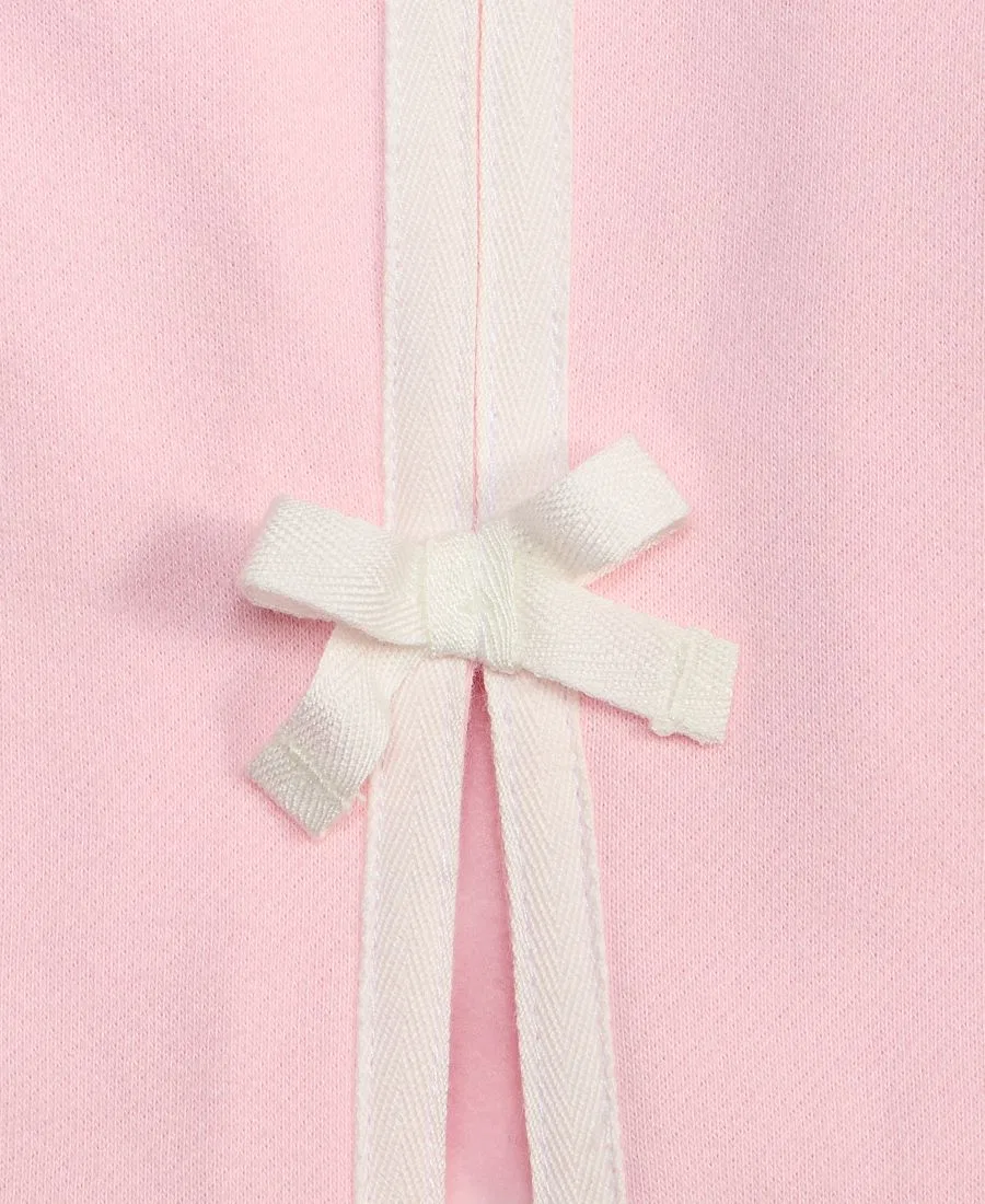 Детские спортивные штаны из футера с бантами и лампасами Epic Threads, Pink Polish — фото 3