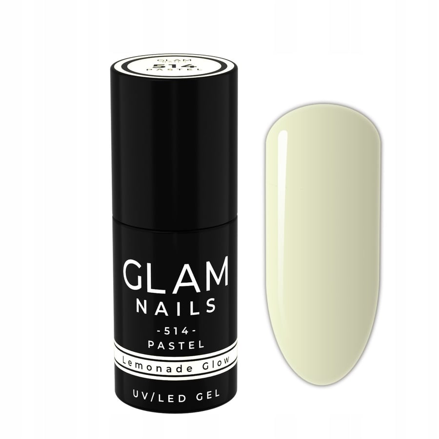 

Гибридный лак для ногтей Glam Nails 514 Lemonade Glow 6 мл