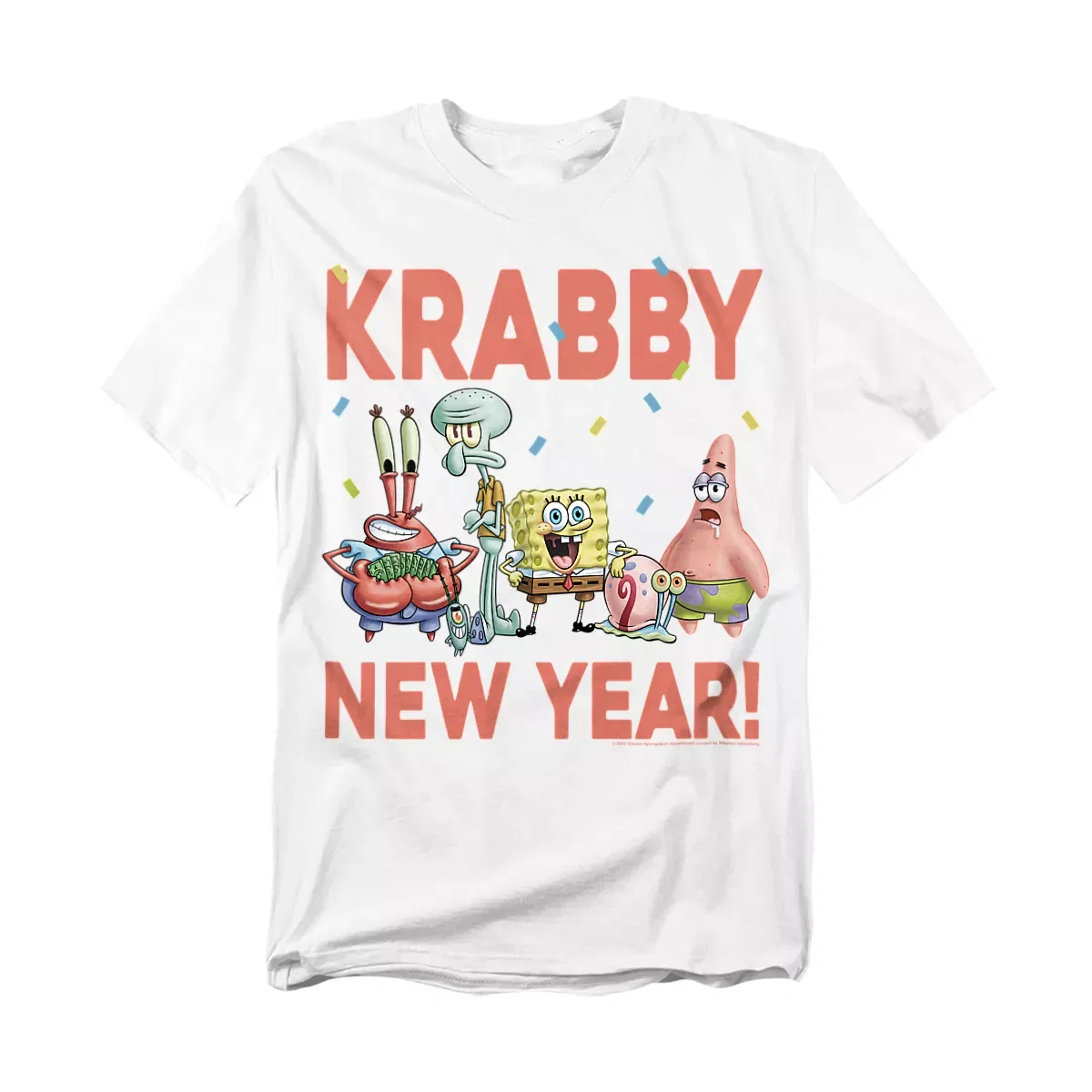Детский боди для мальчиков с коротким рукавом SpongeBob, White