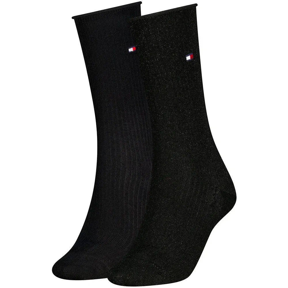 Женские носки с люрексом Tommy hilfiger, Black