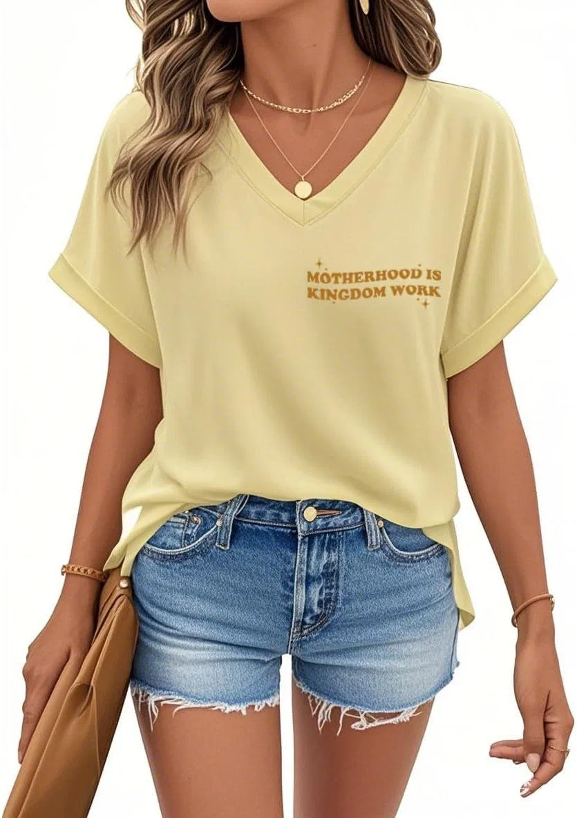 Футболка с принтом Letter Print Unisex, Khaki — фото 4