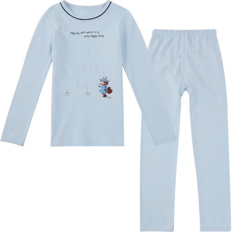 Детский комплект с принтом Red bean, Color: 1359 light blue