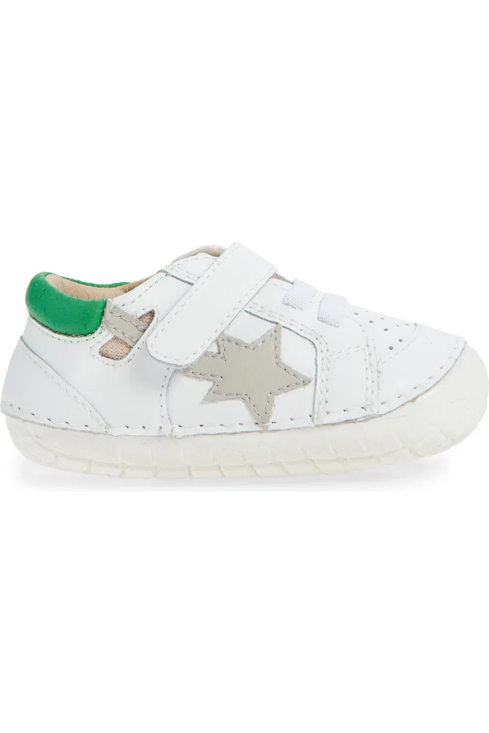 Детские кроссовки для начинающих ходить Pavesta Old Soles, Snow/Neon Green — фото 3