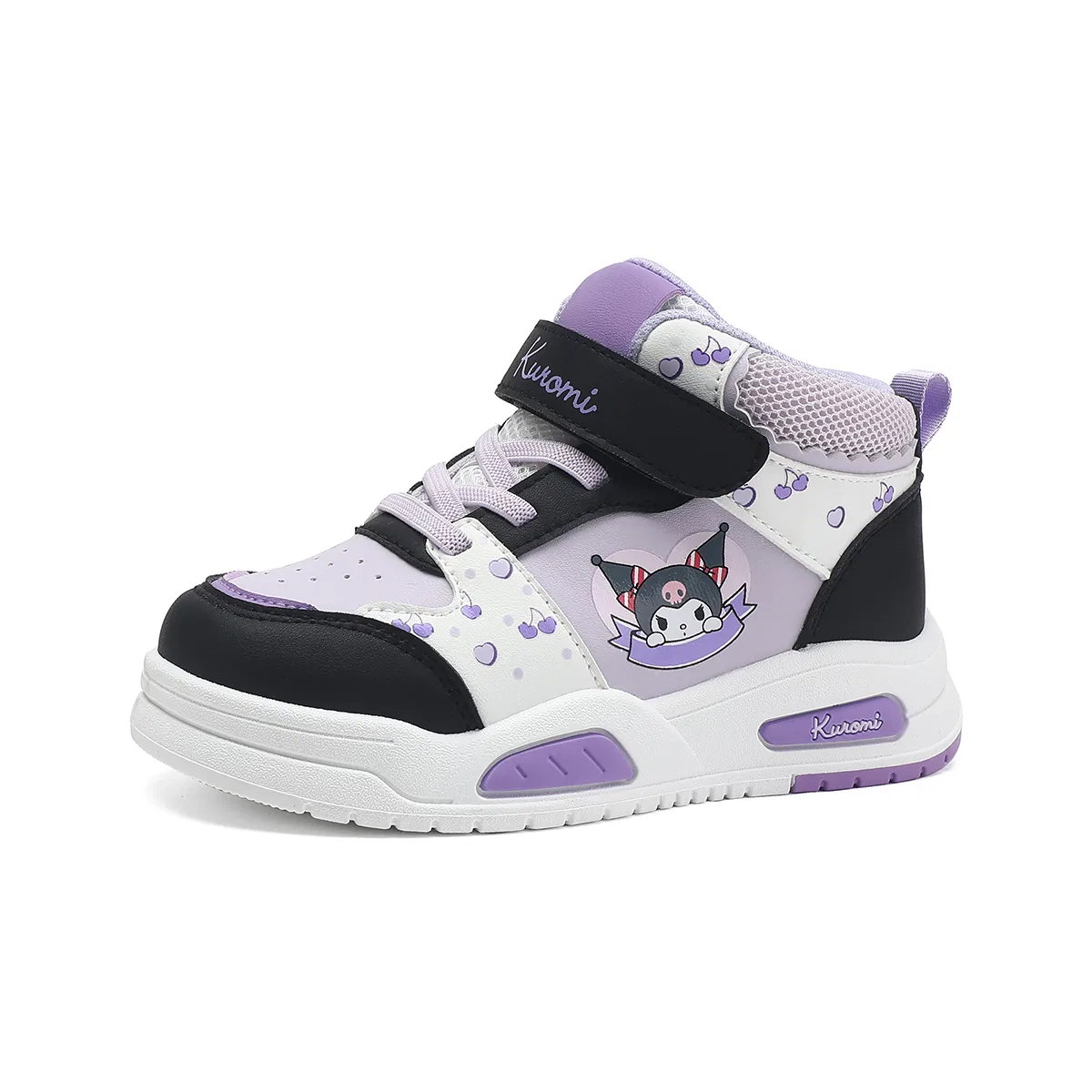Детские кроссовки для скейтбординга с принтом Sanrio Kuromi Collection Sanrio, Purple/White — фото 3