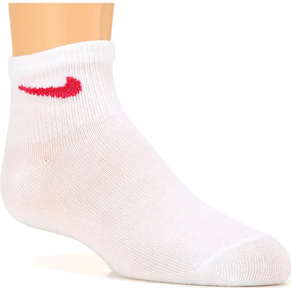 Детский набор из 6 пар носков до щиколотки Nike, Pink Pow/White/Black — фото 3
