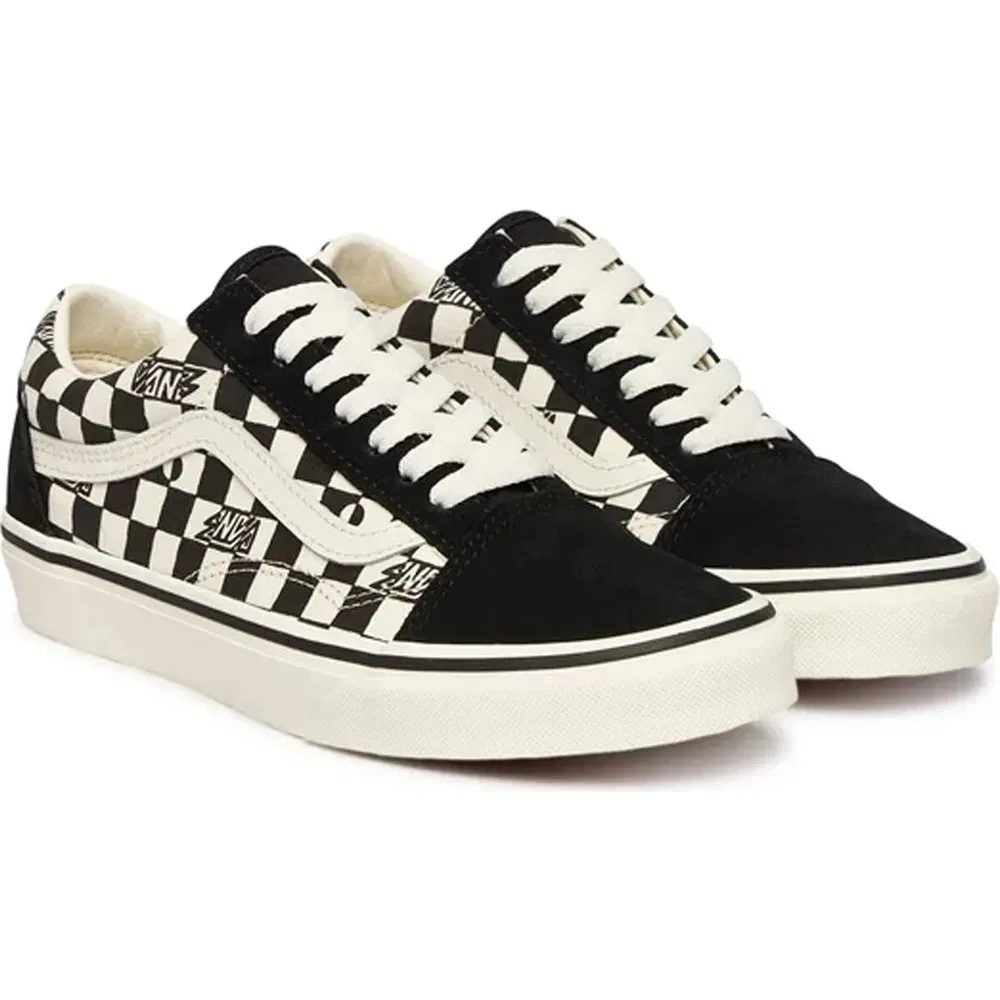 Детские кроссовки для мальчиков с плоской подошвой Old Skool Vans — фото 2
