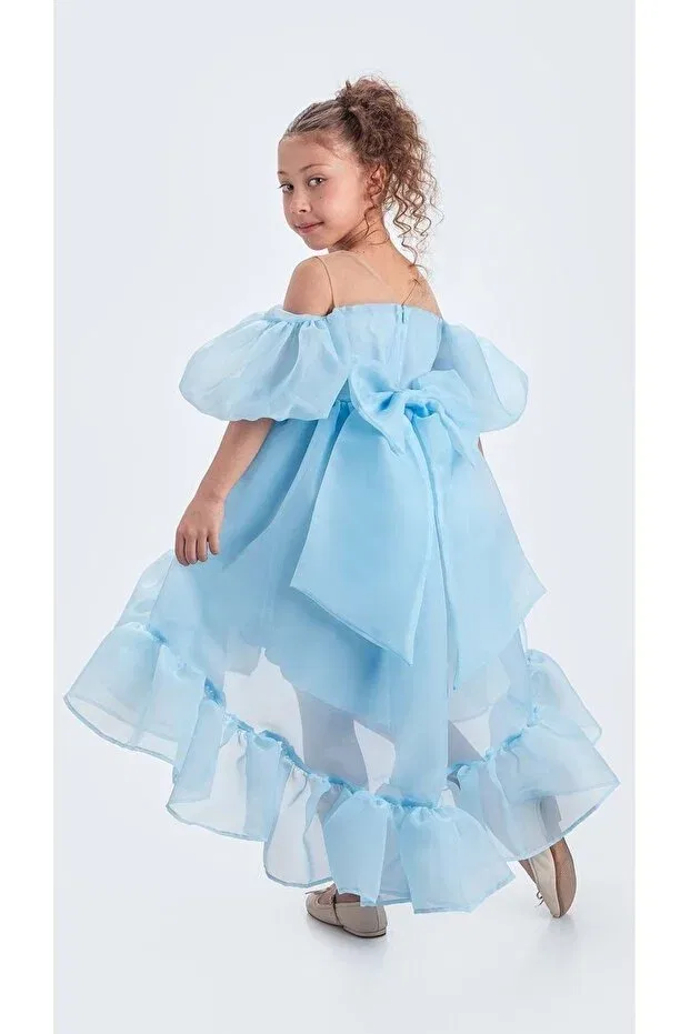 Детское платье для девочек без рукавов Arisvi girl's evening dress m00738 Mnk Baby&Kids, Blue — фото 4