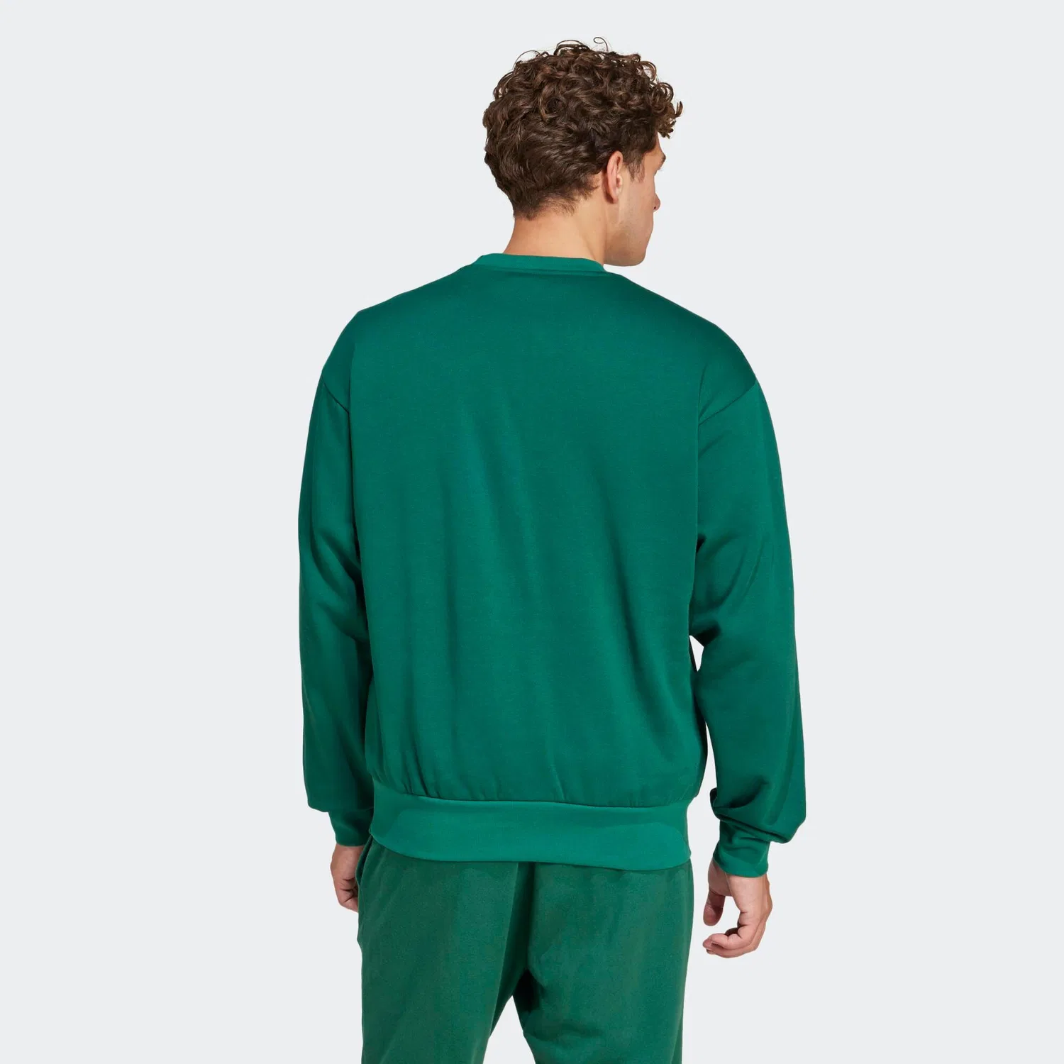 Мужской хлопковый свитшот Adidas, Green — фото 2