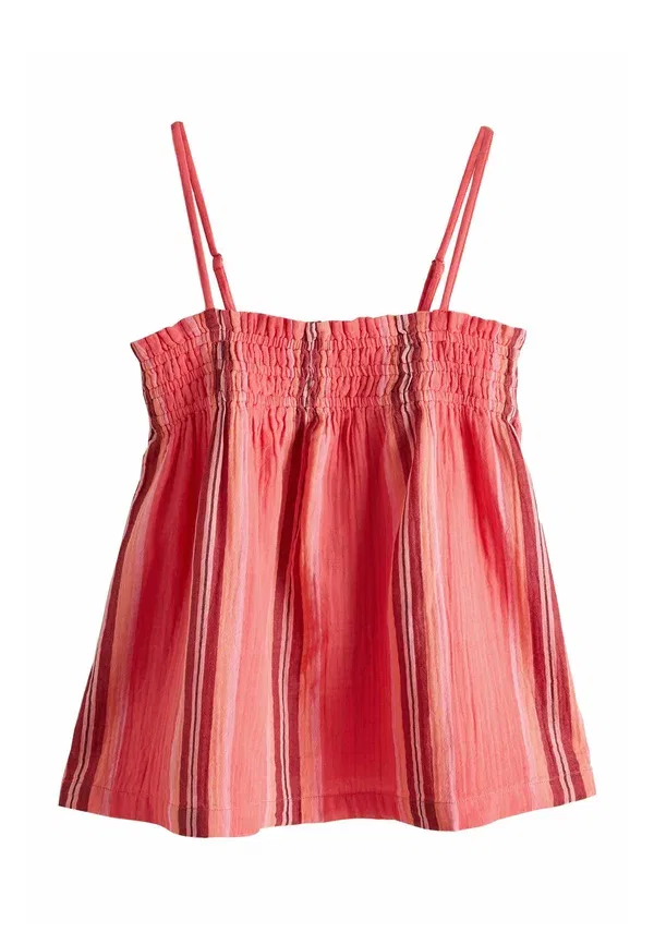 Комплект из топа и шорт с полосками, Regular fit, Next, Pink Orange, оранжевый/розовый — фото 2