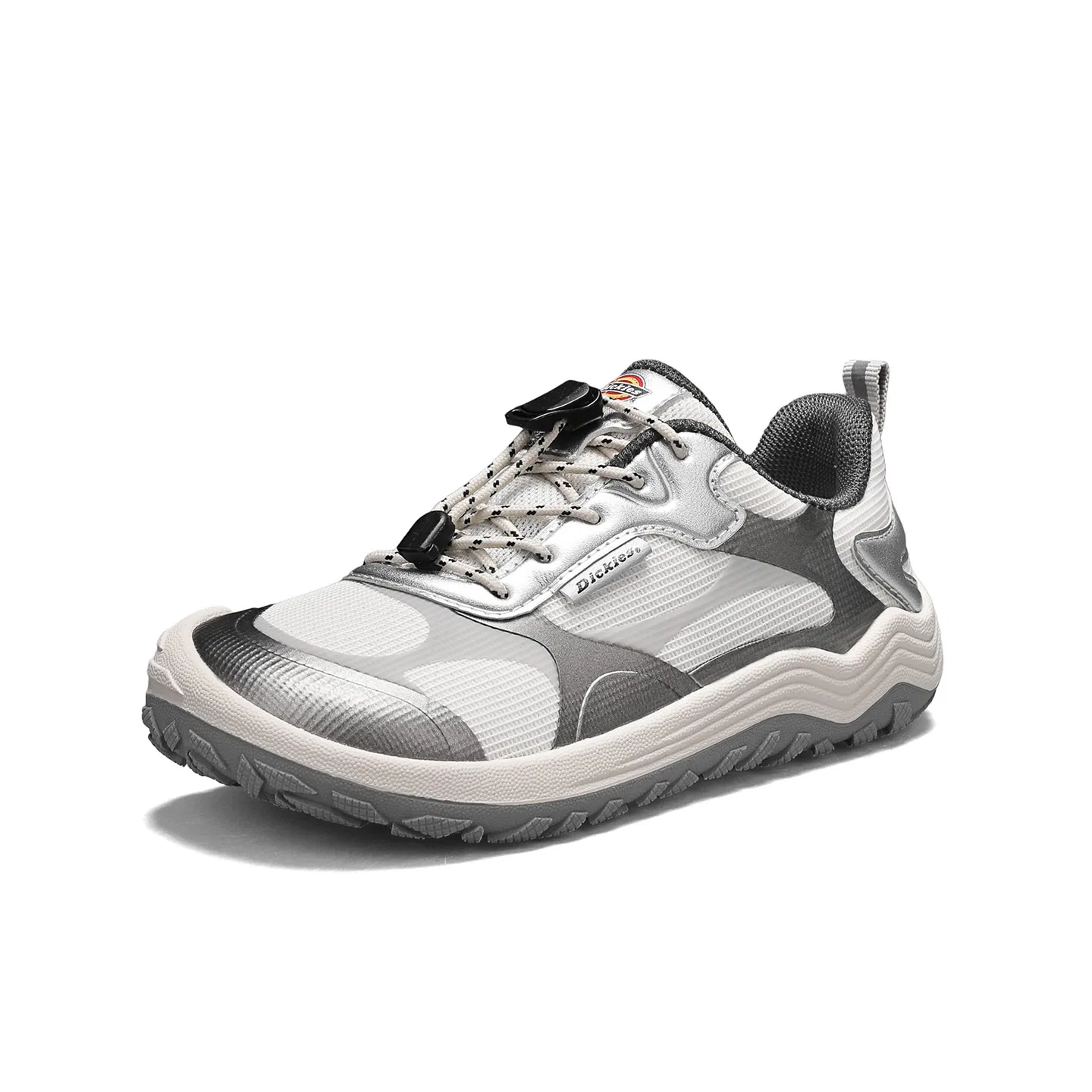 Детские кроссовки из текстиля и экокожи Dickies, Silver Gray