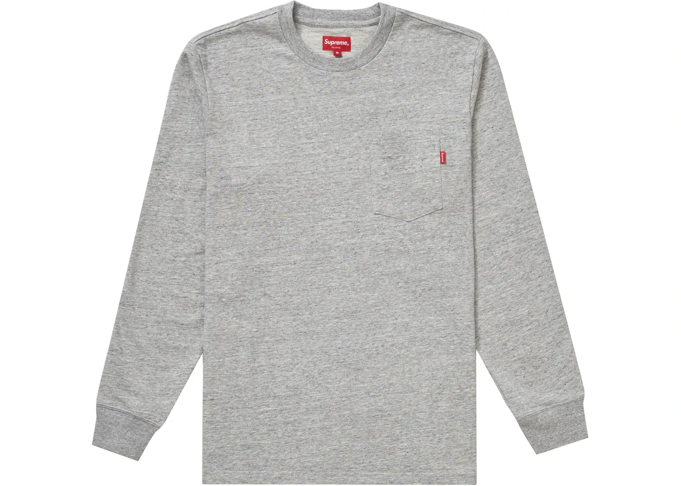 Мужская футболка с длинным рукавом Supreme, Heather Grey