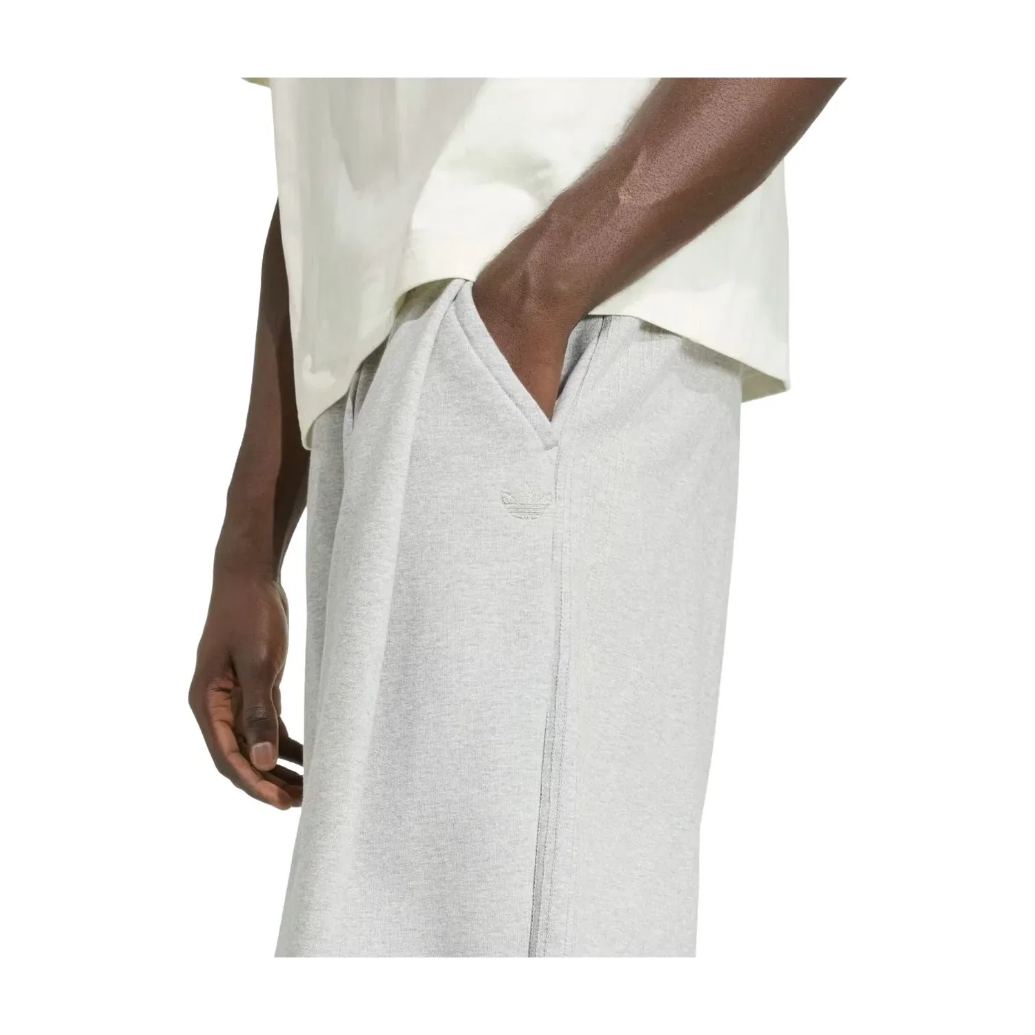 Мужские брюки Premium Essentials Open Wide Hem Pants Asia Sizing 'Grey Heather' adidas, Grey Heather — фото 4