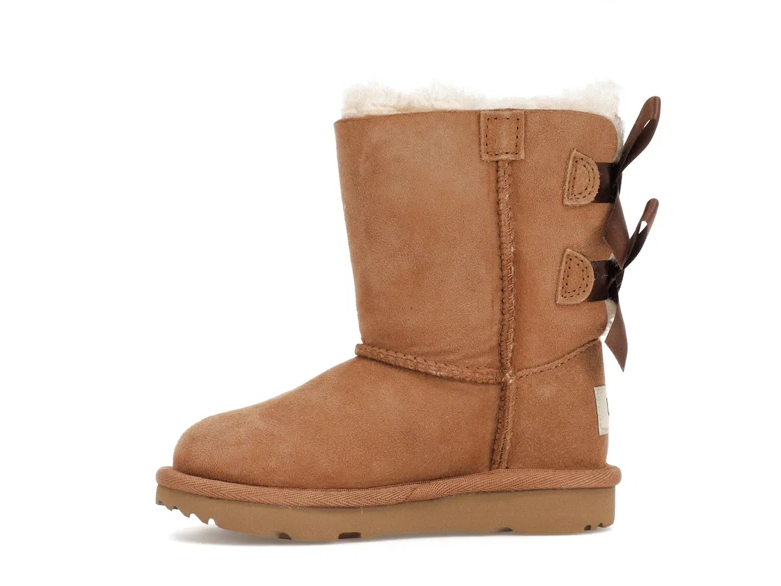 Детские ботинки с бантом UGG Bailey Bow II Boot, Chestnut — фото 3