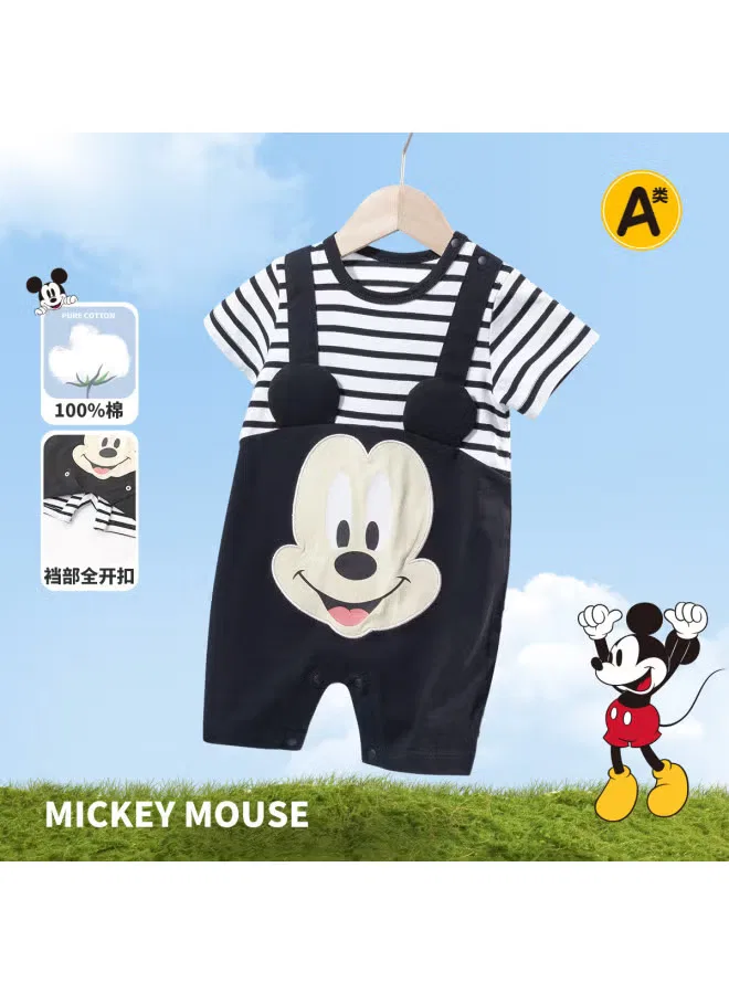 Боди-комбинезон с принтом Mickey полосатый Bornbay, карбоновый черный — фото 2