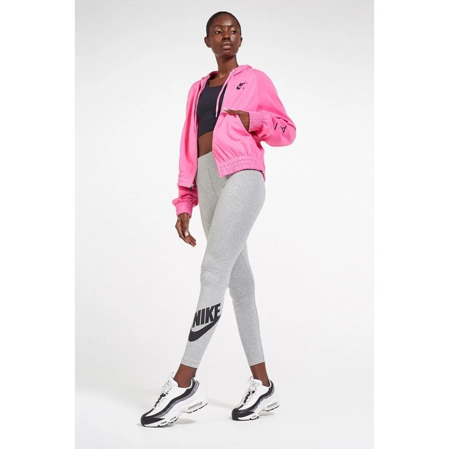 Леггинсы спортивные с принтом Nike Sportswear Club High Rise, Серый — фото 4