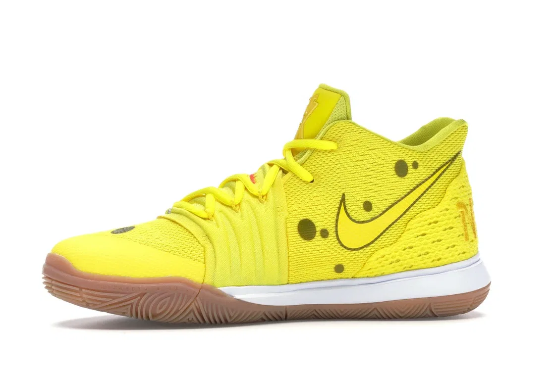 Детские кроссовки для мальчиков с дизайном Nike Kyrie 5 Spongebob Nike, Opti Yellow — фото 3