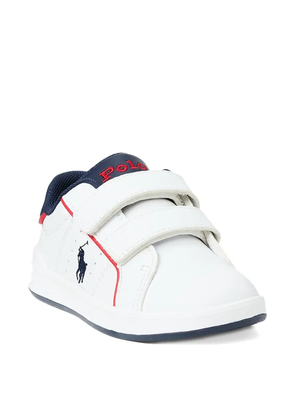 Кроссовки Heritage Court III EZ с вышитым логотипом POLO RALPH LAUREN KIDS, белый