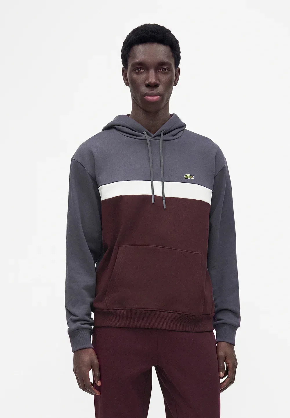 Толстовка с капюшоном Lacoste, Graphite/Oxalis