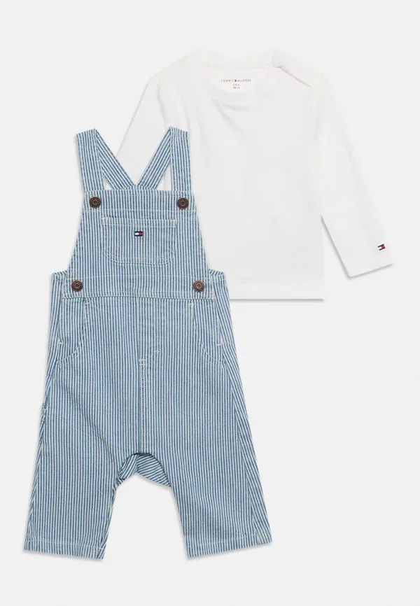 Комплект из джинсовой куртки и полукомбинезона, Tommy Hilfiger, light blue, светло-голубой