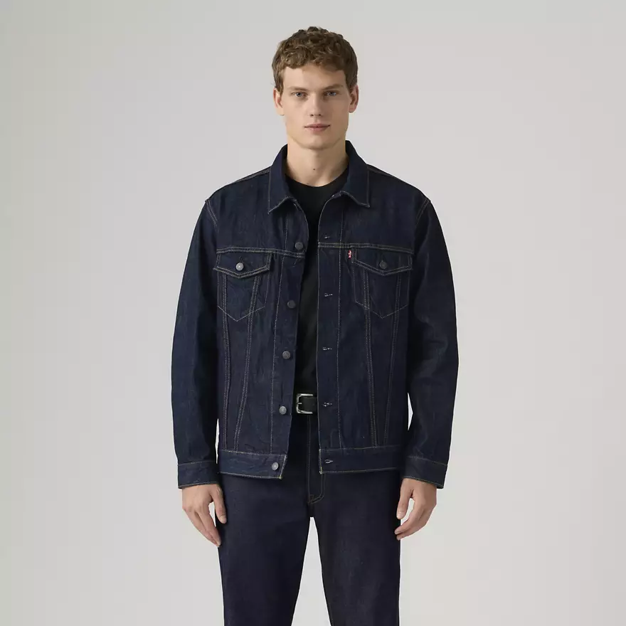 Мужская джинсовая куртка Levi's, цвет Dark Blue