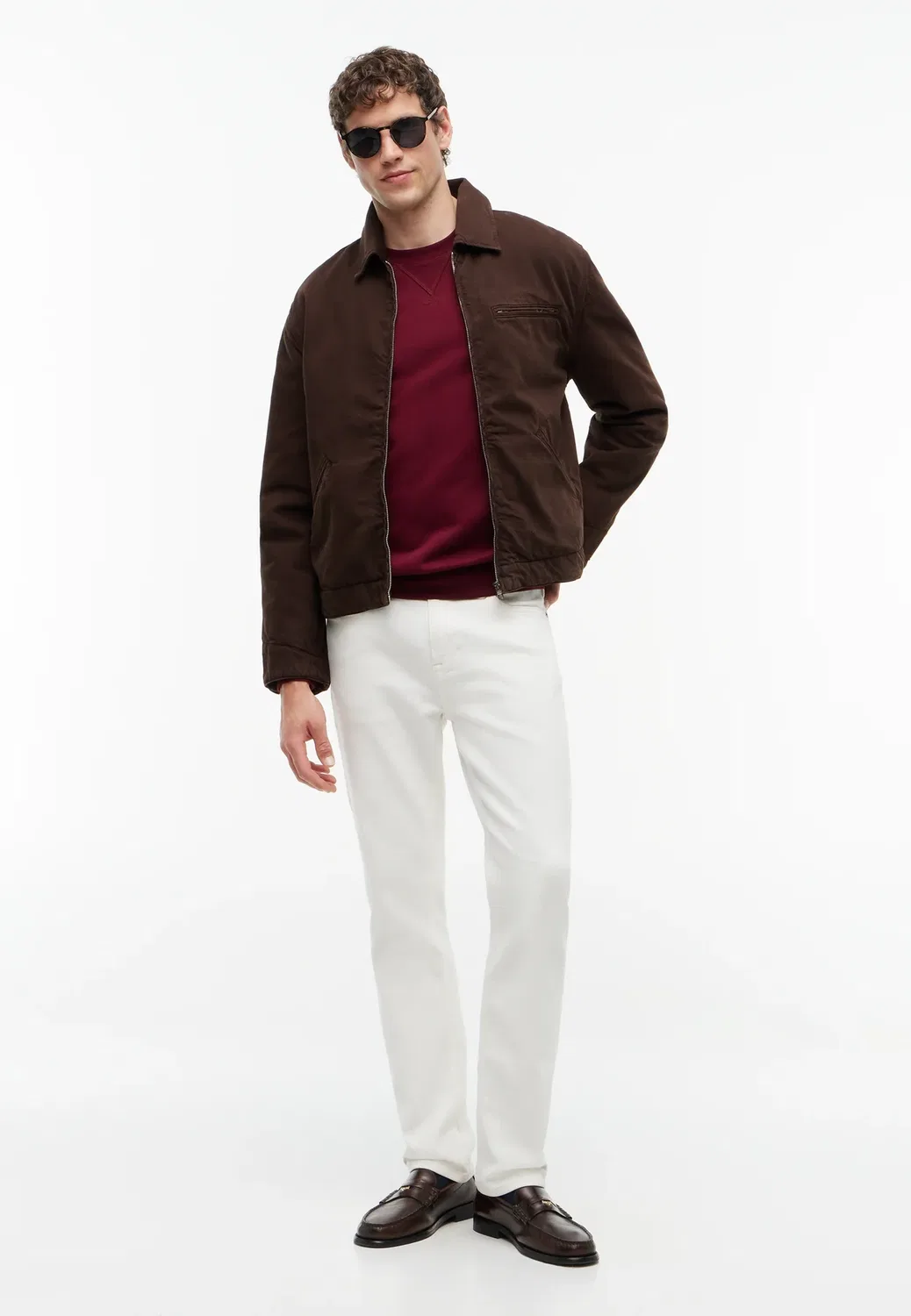 Сезонная толстовка с круглым вырезом Tommy Hilfiger, Burgundy — фото 2