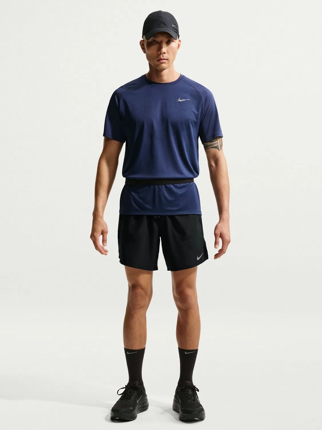 Шорты беговые Stride 7 дюймов с подкладкой Nike, черный