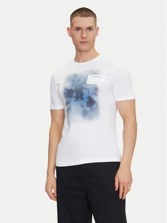 Футболка regular fit Photo Print Calvin Klein, белый