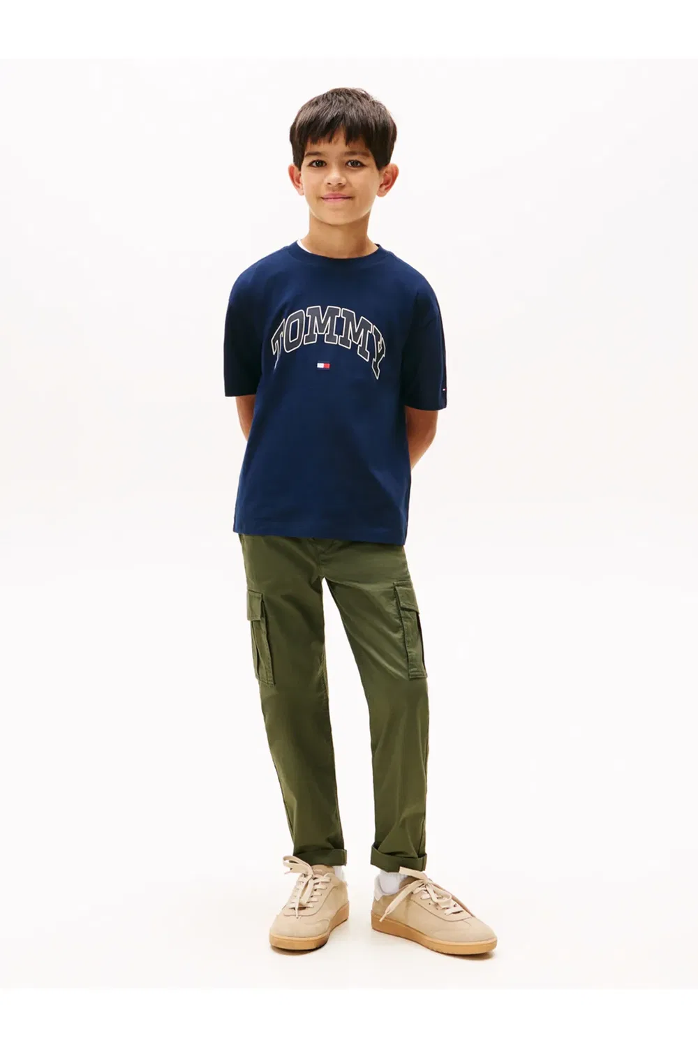 Футболка с принтом Varsity raised print tee ss Tommy Hilfiger, Blue — фото 3