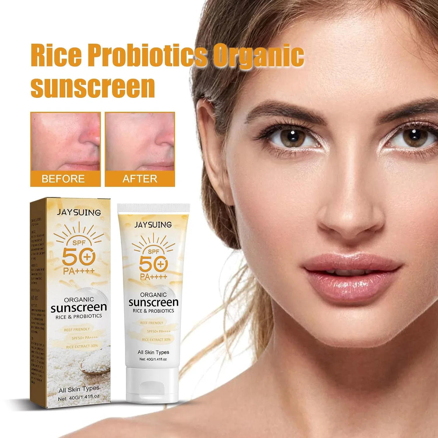 Солнцезащитный крем для лица SPF 50, Autmor, 40 г — фото 2