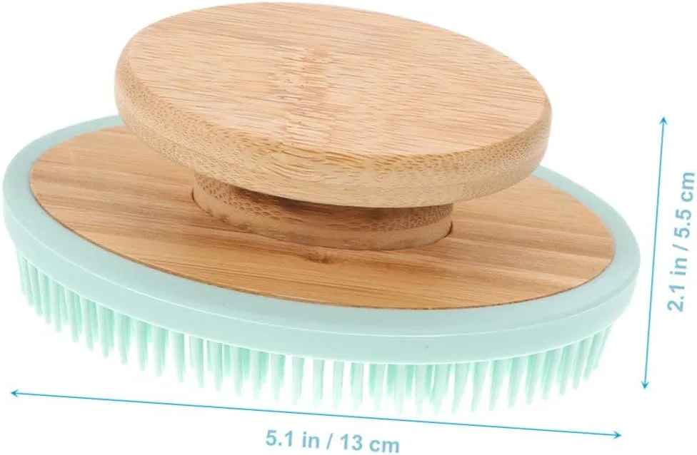 Щетка для тела силиконовая DEARMAMY, 2 шт, 13x8x5.5 см — фото 2