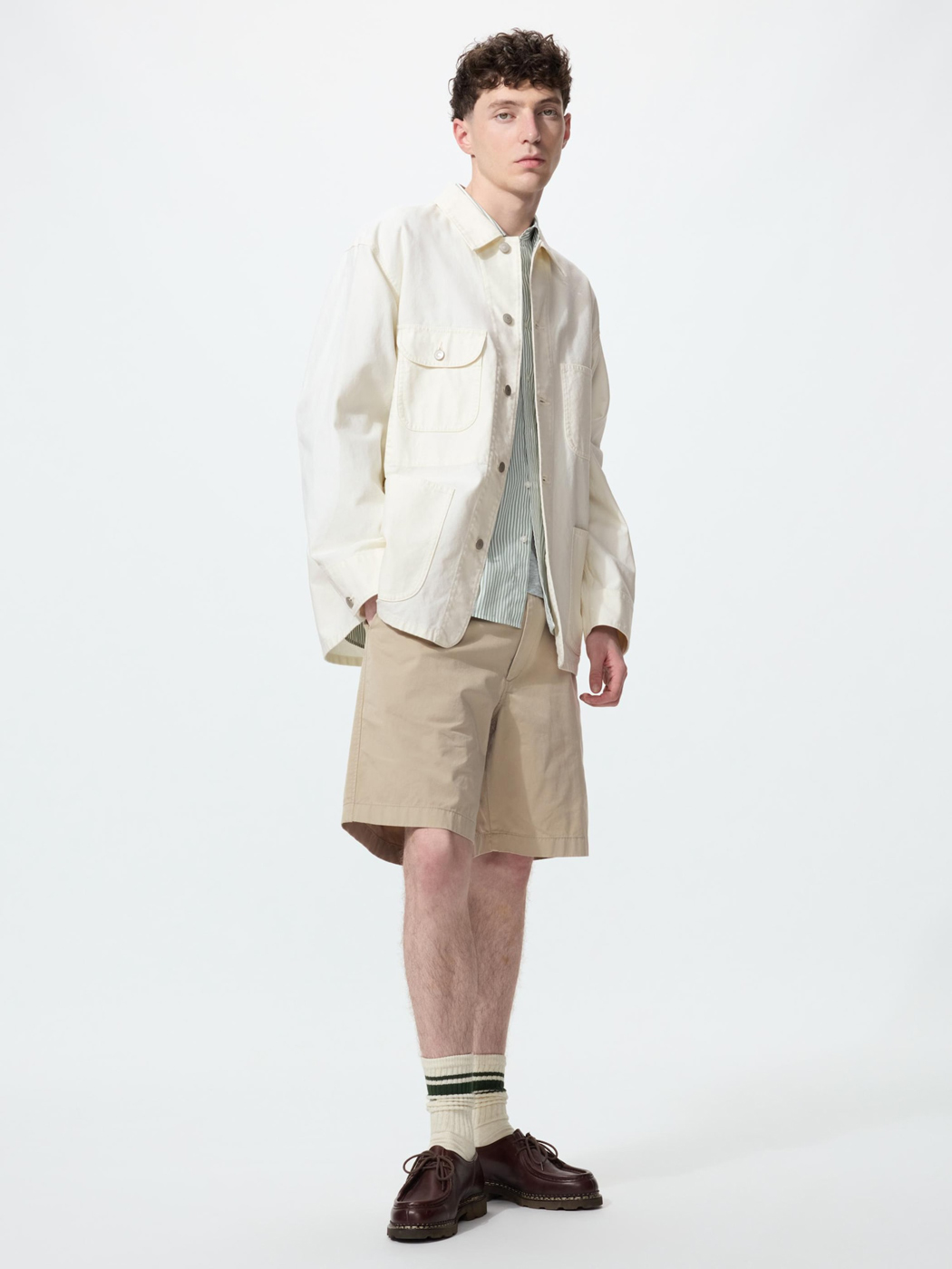 Шорты Uniqlo Chino 8.5", 32 бежевый
