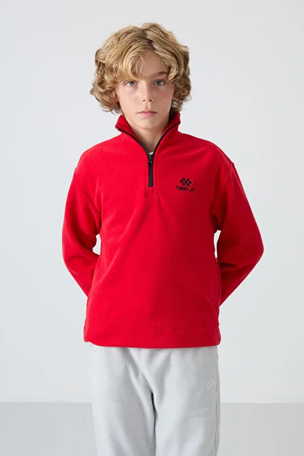 Детская толстовка для мальчиков с вышивкой Tommy Life, Red
