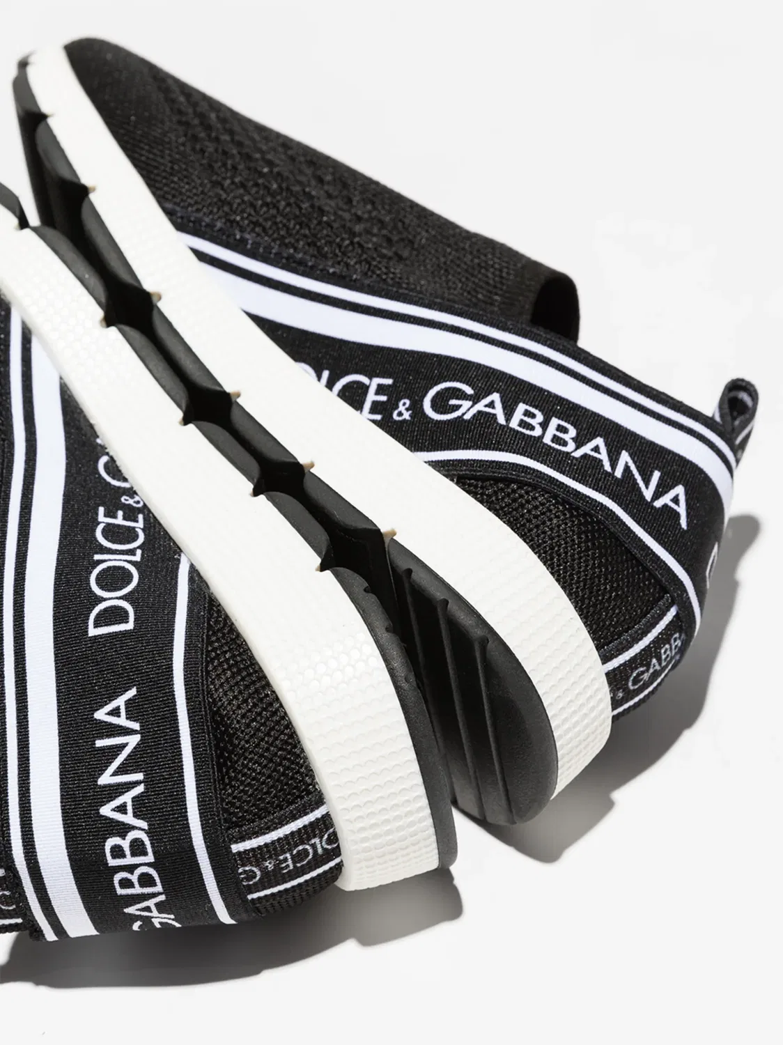 Dolce & Gabbana Кроссовки-носки черные — фото 4