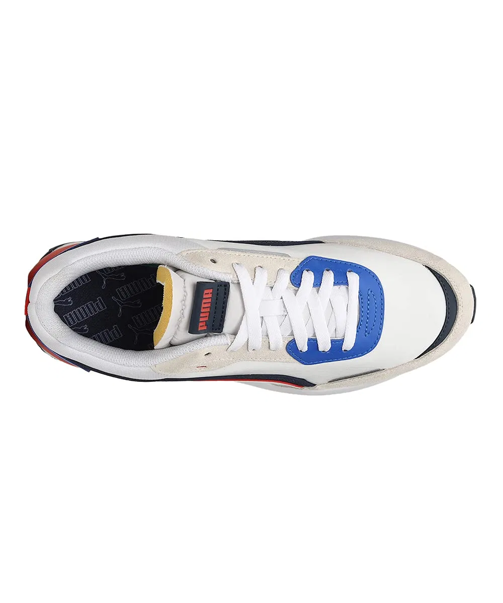 Детские кроссовки с дышащим верхом PUMA City Rider PUMA White Spellbound Vap — фото 4