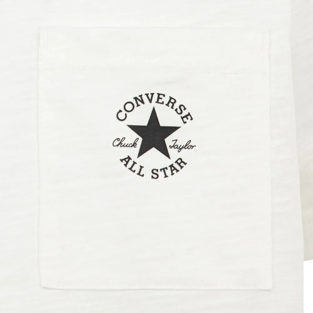 Футболка с коротким рукавом Dctp Slub Pocket Converse Kids, белый — фото 3