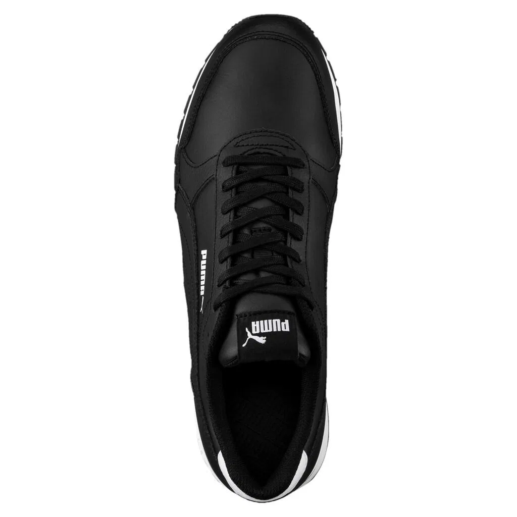 Детские кроссовки с кожаным верхом ST Runner v2 Full L Puma, Weiss — фото 4
