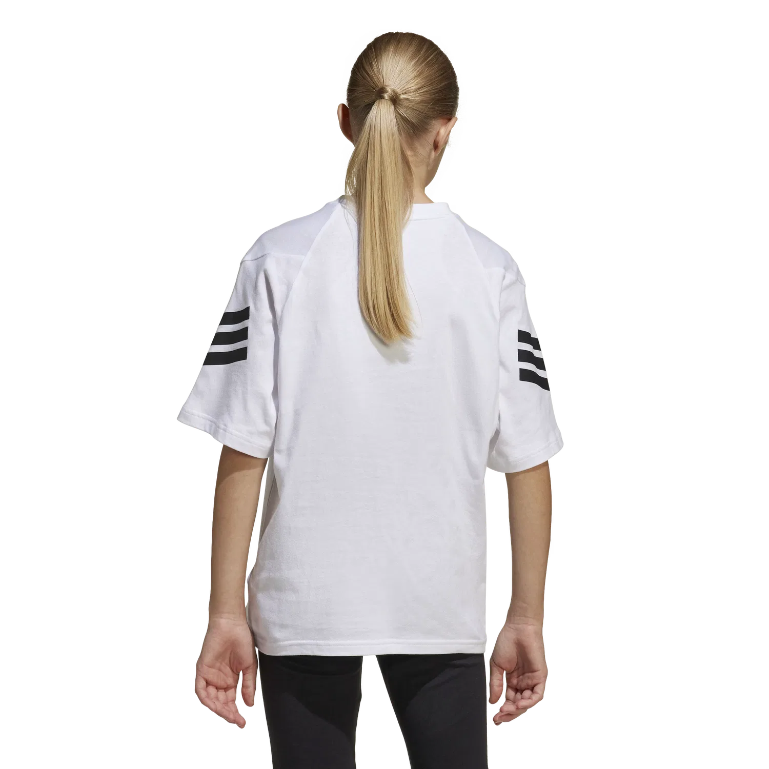 Детская футболка с коротким рукавом Adidas, белый — фото 3