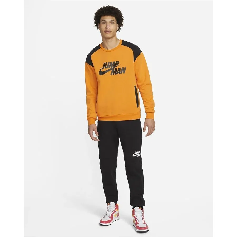 Свитшот Jordan Jumpman Crew Sweatshirt Nike, Оранжевый — фото 4