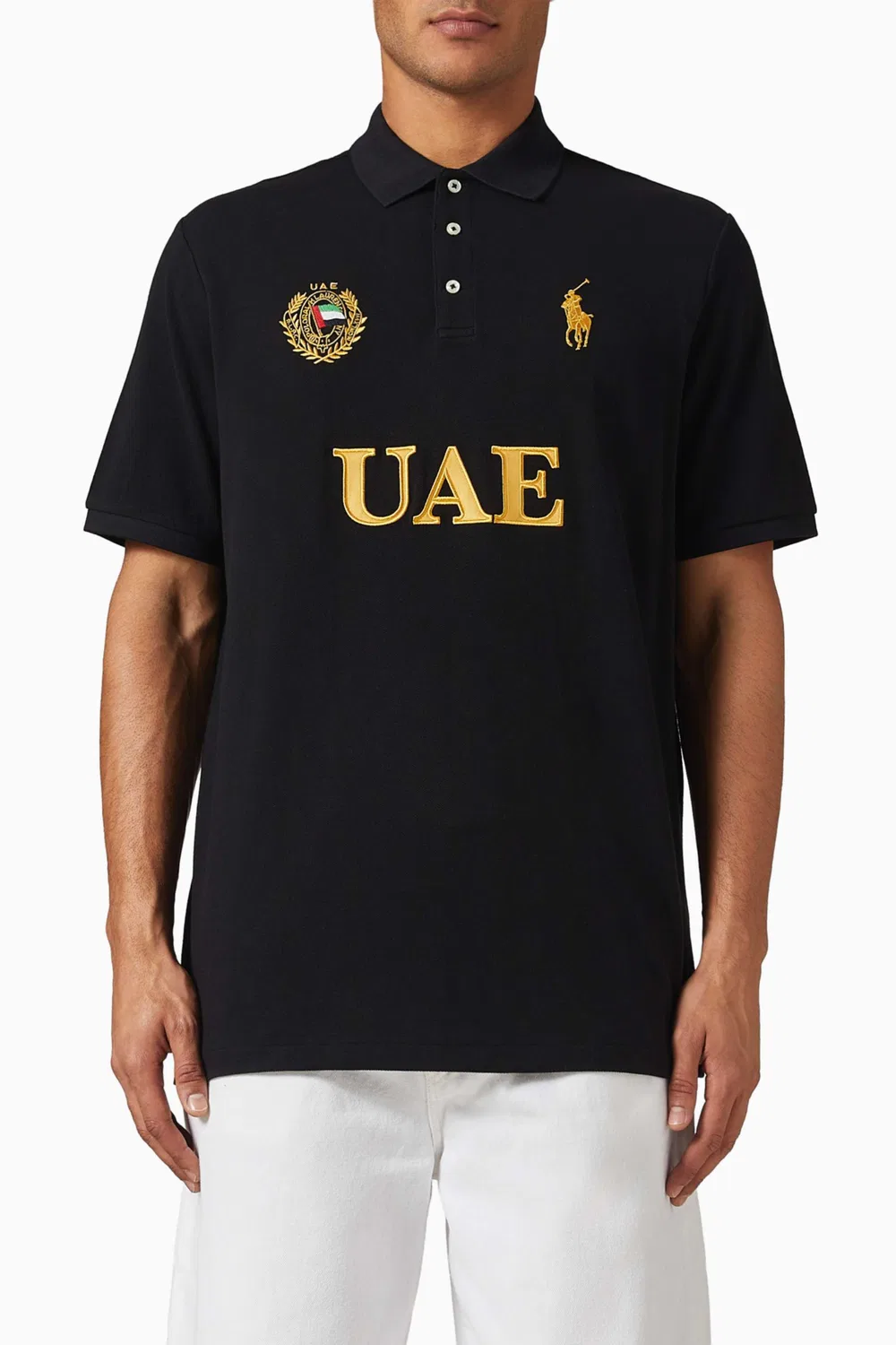 Футболка поло с логотипом UAE из трикотажа Polo Ralph Lauren — фото 4