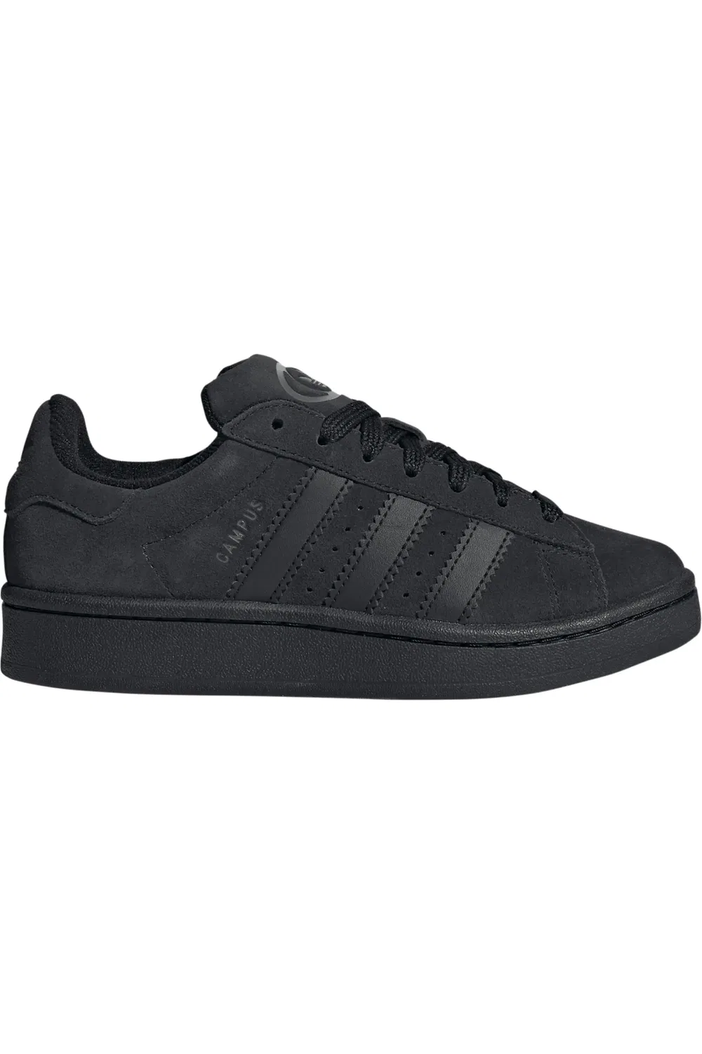 Детские кроссовки на шнуровке Campus 00s adidas, Black/Black/White — фото 3