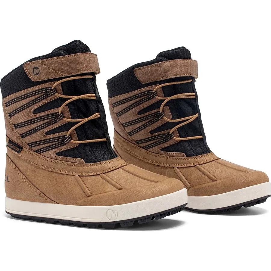 Детские ботинки Merrell Snow Bank 5.0 Waterproof, Горчичный — фото 2