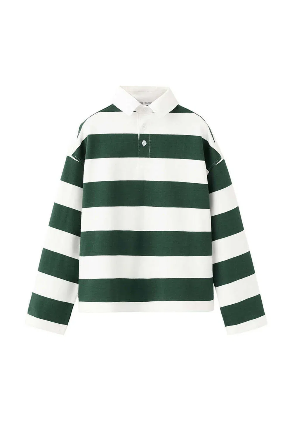 Детская футболка с длинными рукавами Mango Kids, Dark Green — фото 3