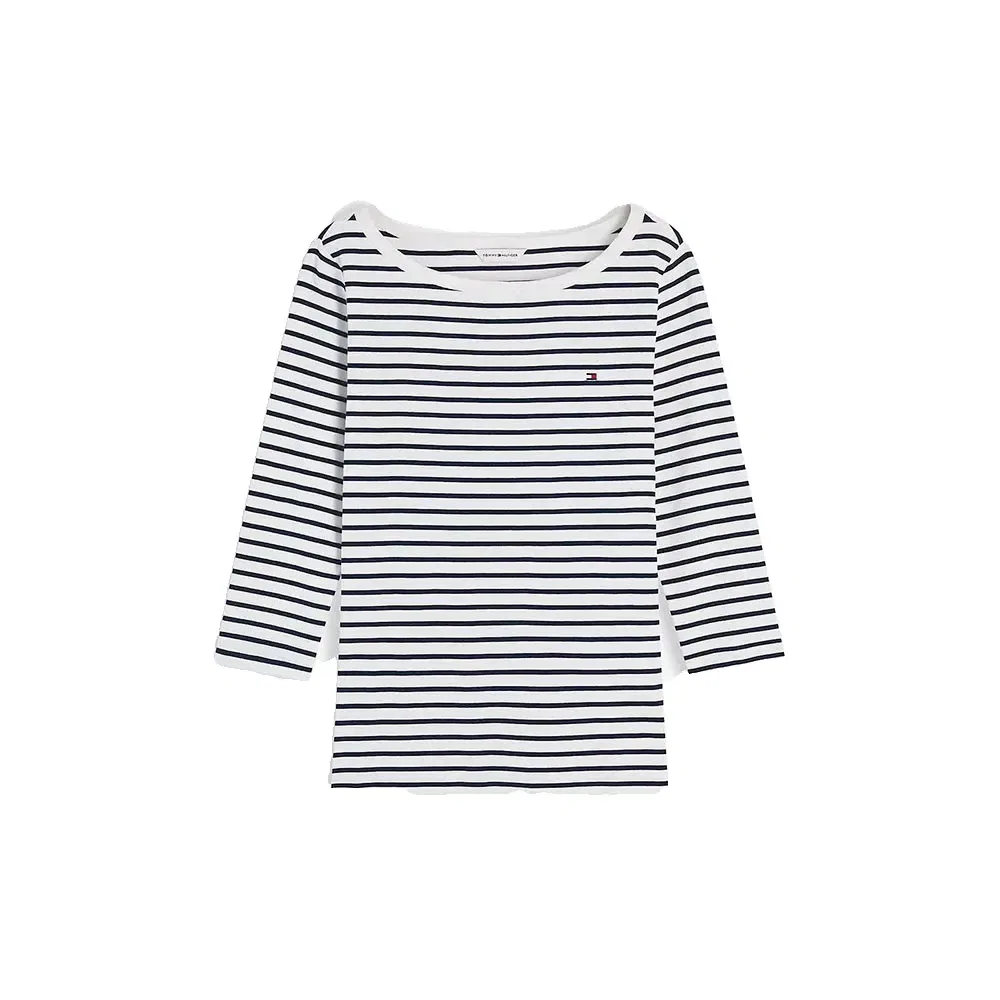 Женская футболка с рукавом три четверти Tommy hilfiger, White — фото 3