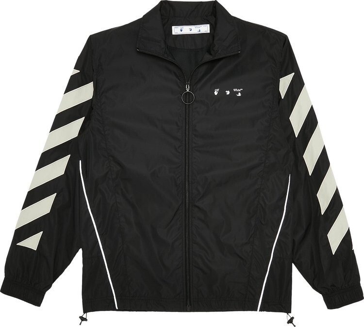 

Топ Off-White Diag Nylon Track Top 'Black/Abbey/Stone', черный