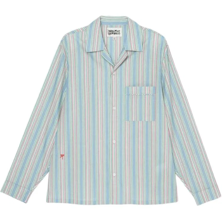 Мужская рубашка с воротником Bad Bunny Shirts ZARA, Light Blue