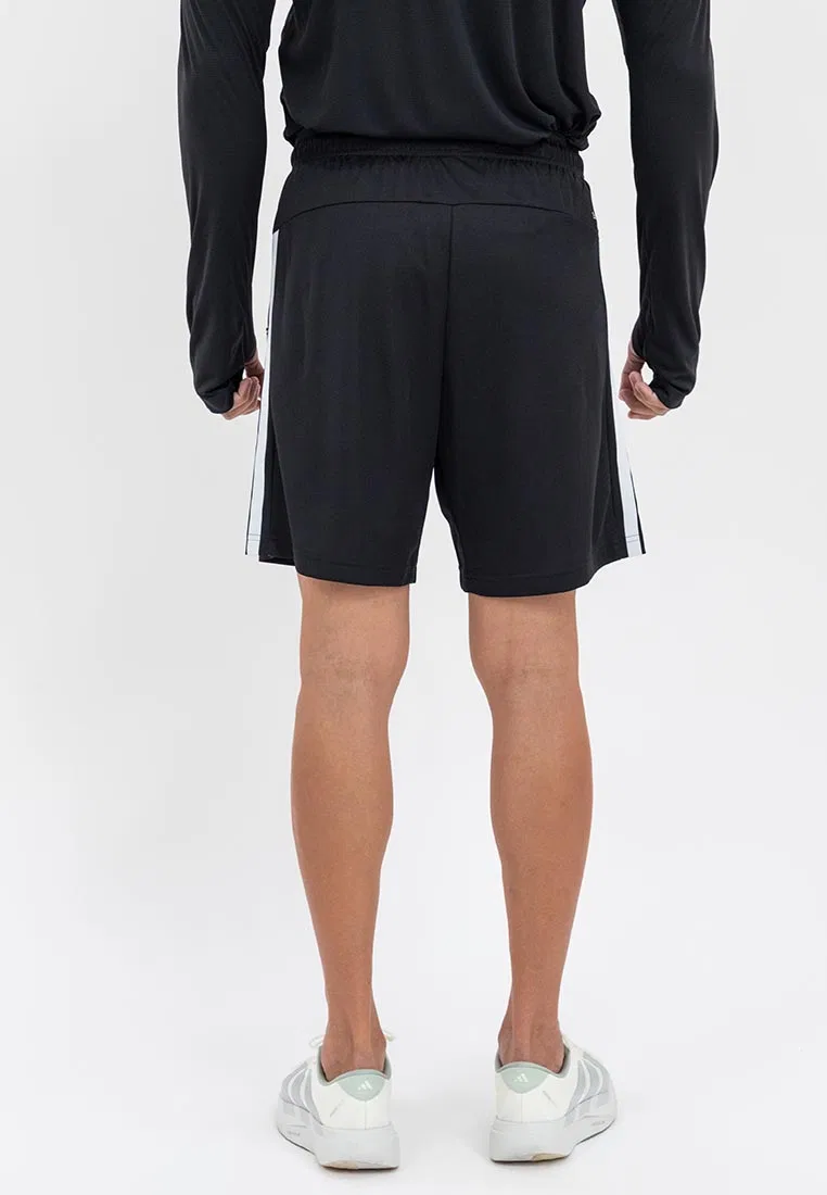 Тренировочные шорты, 18 см, с тремя полосками, Workout Essentials Base, Adidas, белый/черный — фото 3