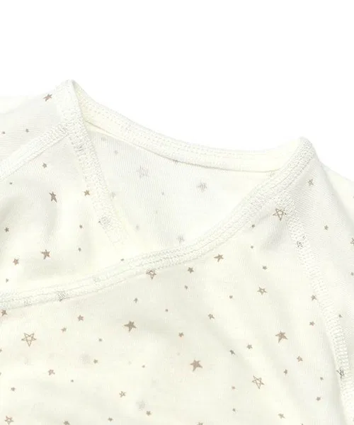 Детский короткий боди-комбинезон с принтом Love Design, Off White — фото 3