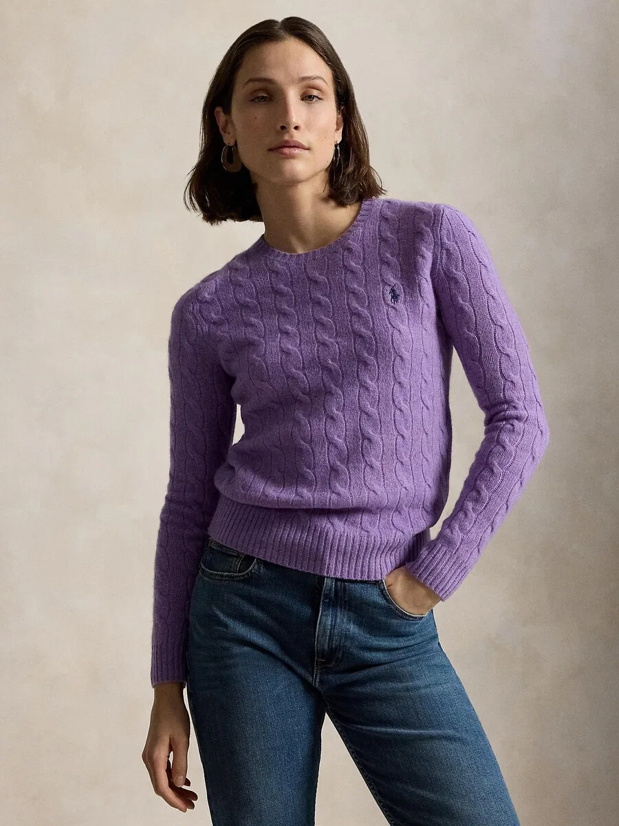 Свитер Polo Ralph Lauren лавандового цвета — фото 2