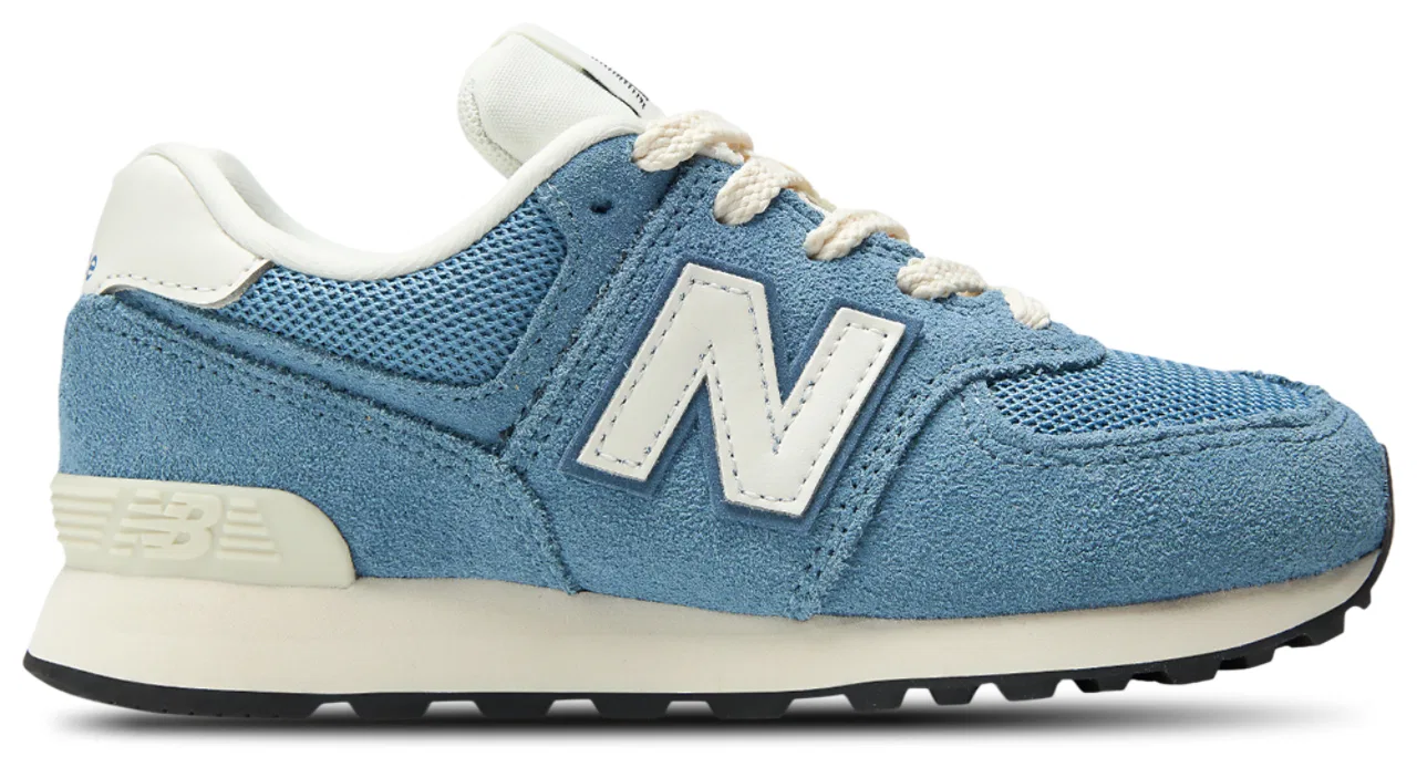 Детские кроссовки для мальчиков на шнуровке New Balance 574, Heron Blue/Sea Salt