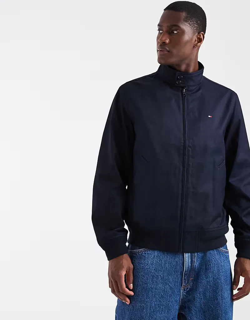 Классическая куртка-харрингтон от Tommy Hilfiger, темно-синий